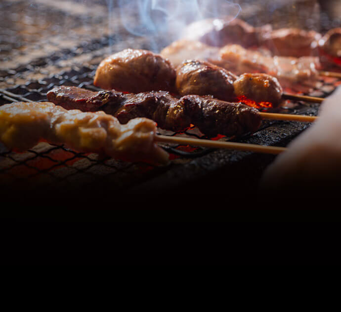 焼き鳥焼きシーン