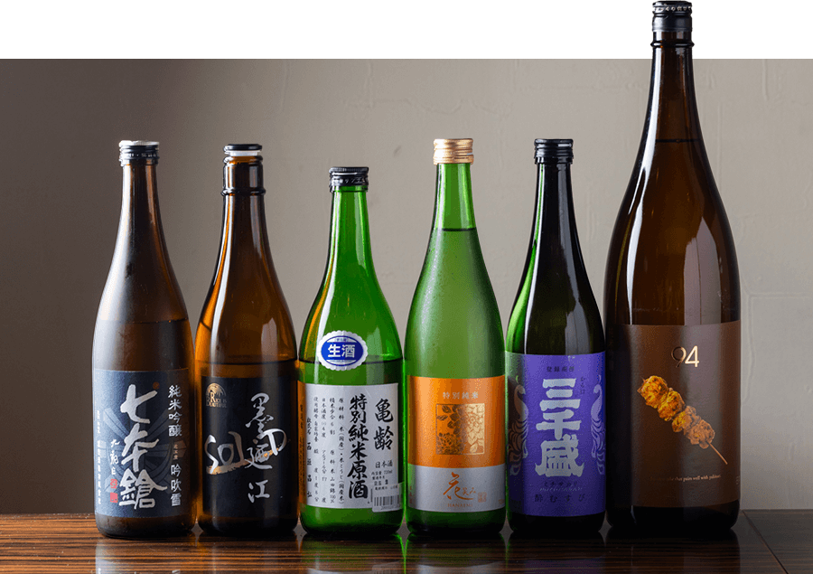 日本酒ボトル集合